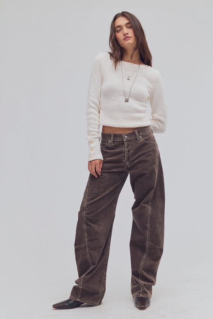 Free People - We The Free Fable Washed Cord Twisted Jeans