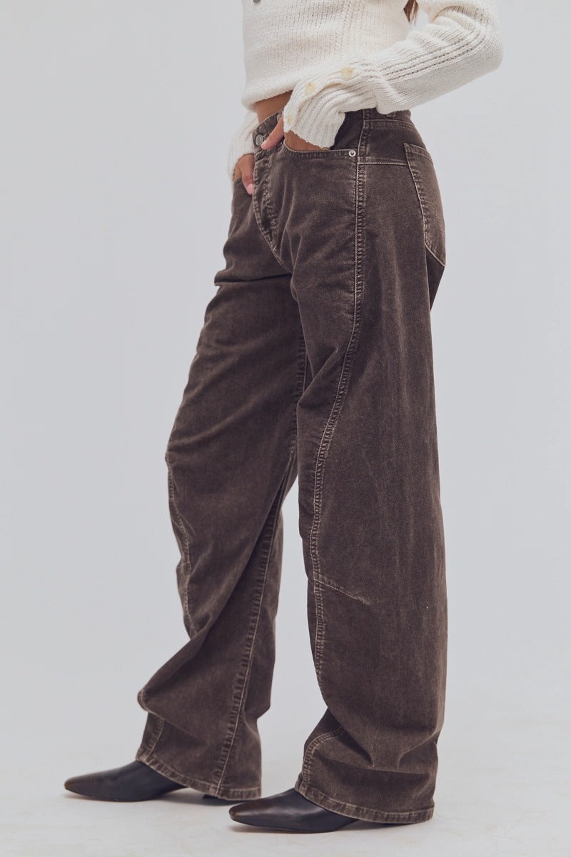 Free People - We The Free Fable Washed Cord Twisted Jeans