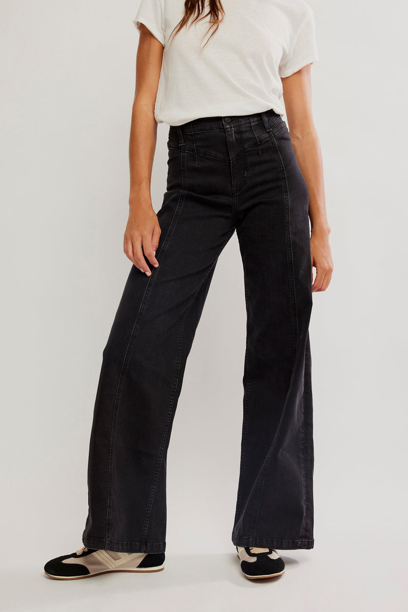 Free People - Libre Wide Leg Denim Pant