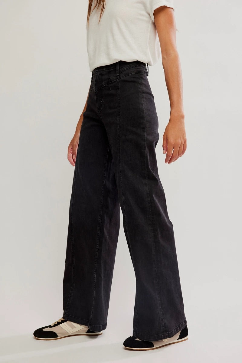 Free People - Libre Wide Leg Denim Pant