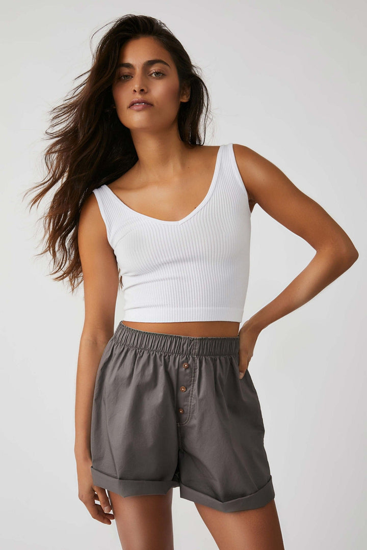 Free People - Solid Rib Brami in White