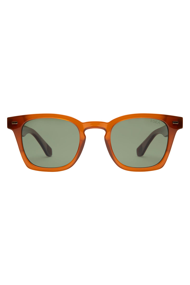 I-SEA - Palmer in Orange Frames with Green Polarized Lenses