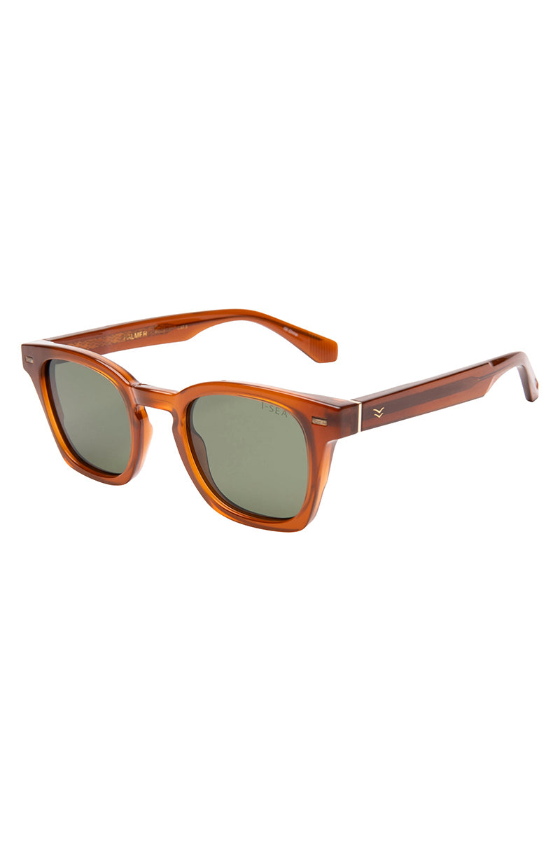 I-SEA - Palmer in Orange Frames with Green Polarized Lenses