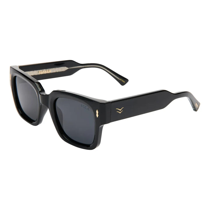 I-SEA - Parker with Black Frames and Smoke Polarized Lenses
