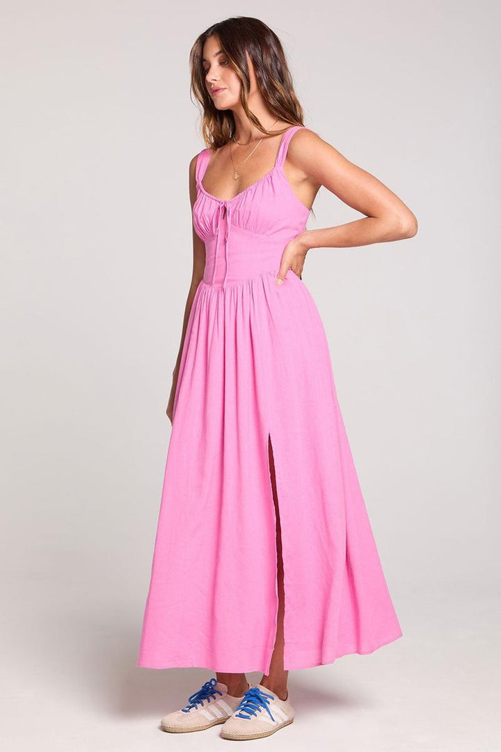 Saltwater LUXE - Hayley Midi Dress in Magnolia