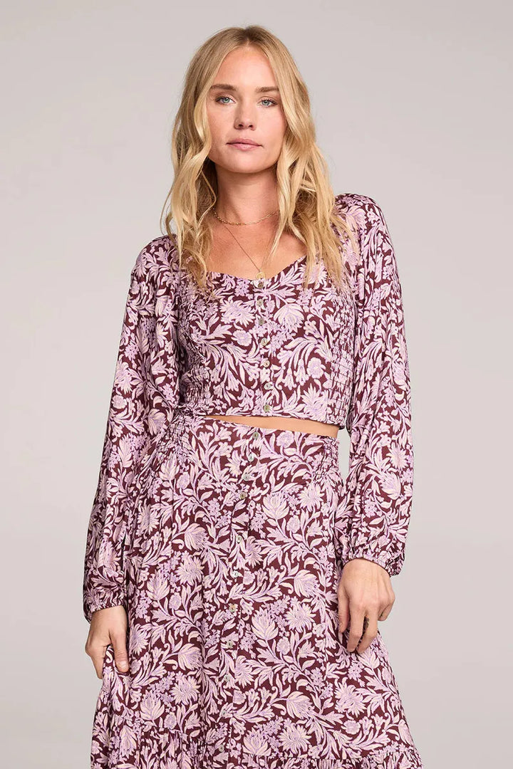 Saltwater LUXE - Cordell Top in Sangria