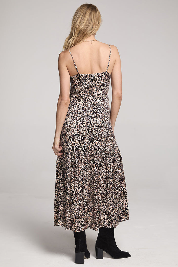 Saltwater LUXE - Marcela Midi Dress in Leopard