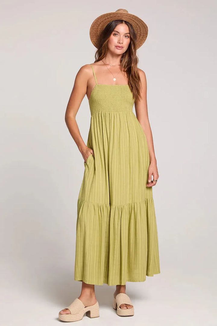 Saltwater LUXE - Sabrina Willow Mini Dress in Willow