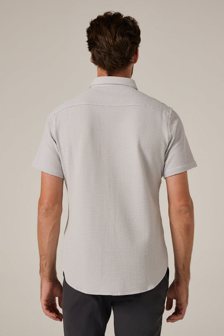 7DIAMONDS - Bennet Seersucker Stretch Short Sleeve Shirt