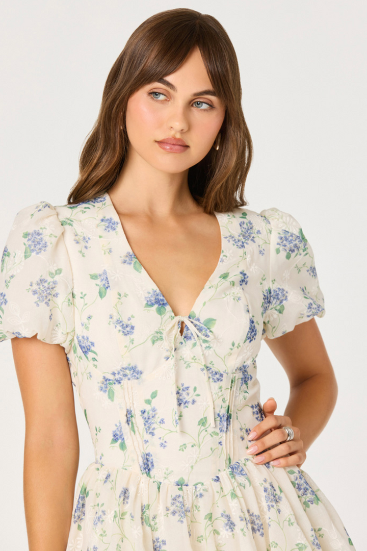 ASTR - Sommer Dress in Ivory Floral