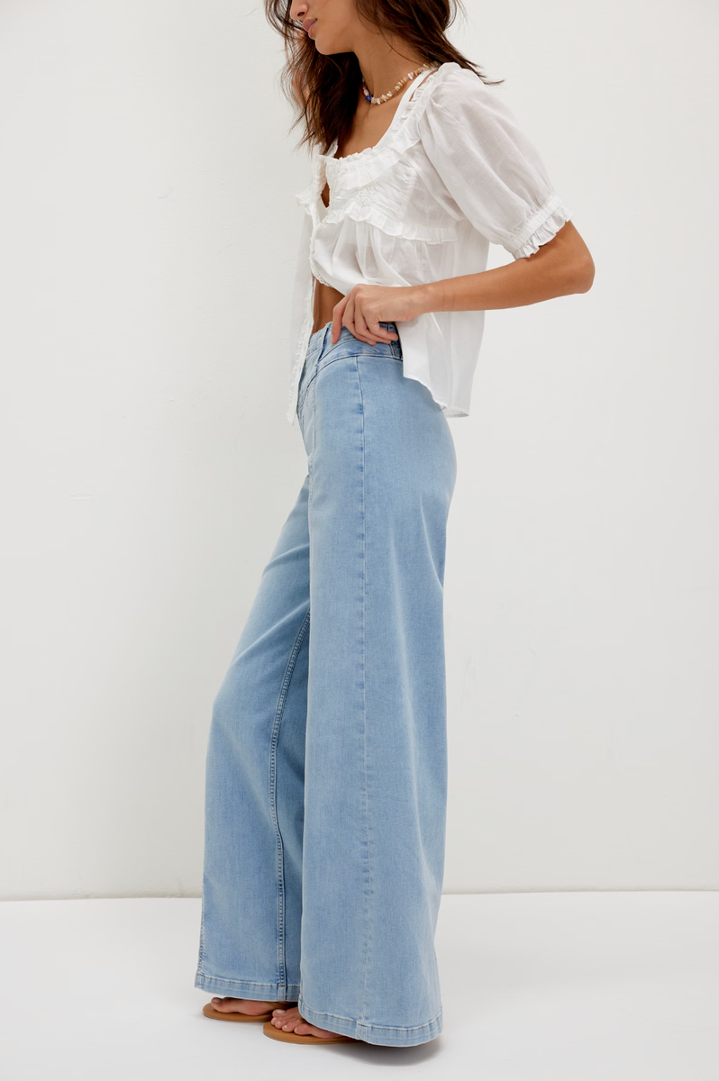 Free People - We The Free Libre Wide-Leg Jeans in Palermo