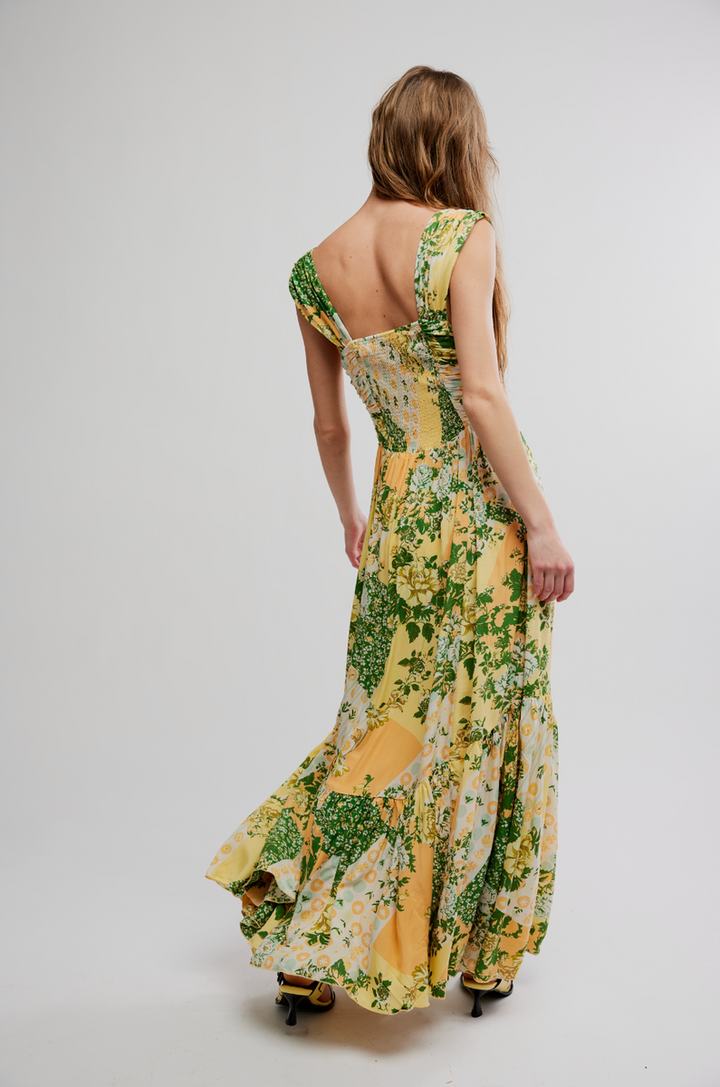 Free People - Sasha Maxi in Lemon Combo
