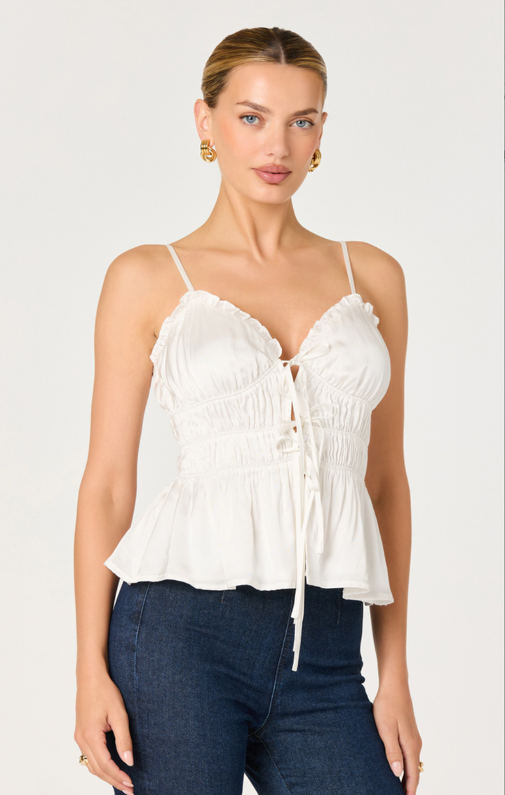 ASTR The Label - Fabiola Top in White