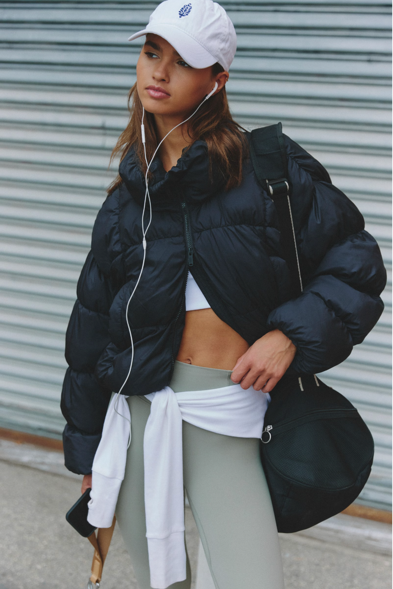 Free People Movement - In a Bubble Puffer Jacket in Black