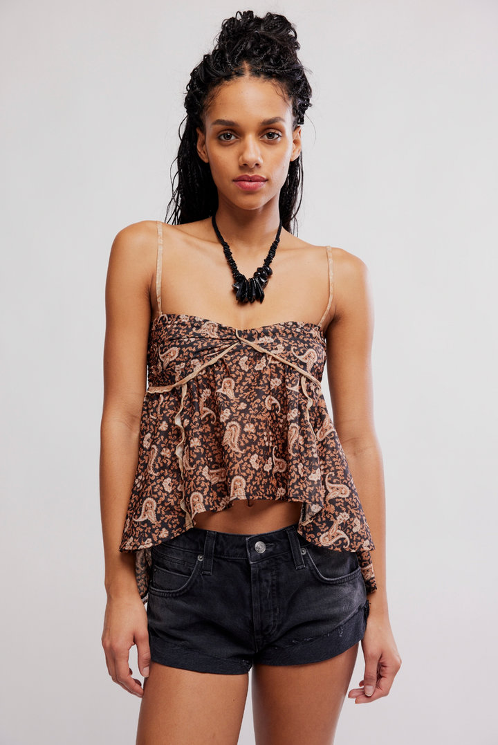 Free People - Malia Tube Top in Black Combo