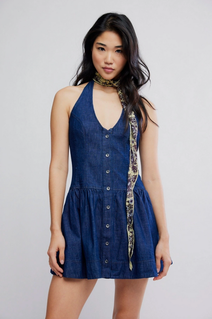 Free People Clean Break Denim Mini M