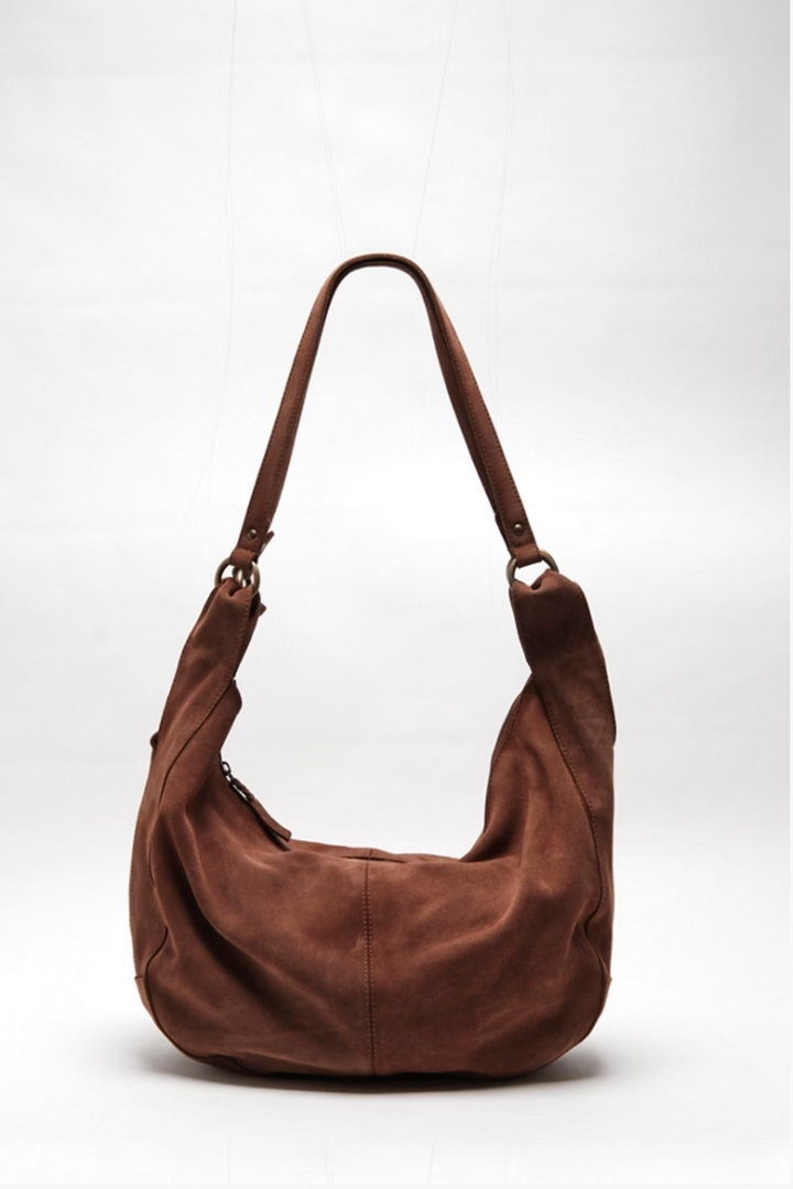 Free People - Roma Suede Tote Bag in Rust