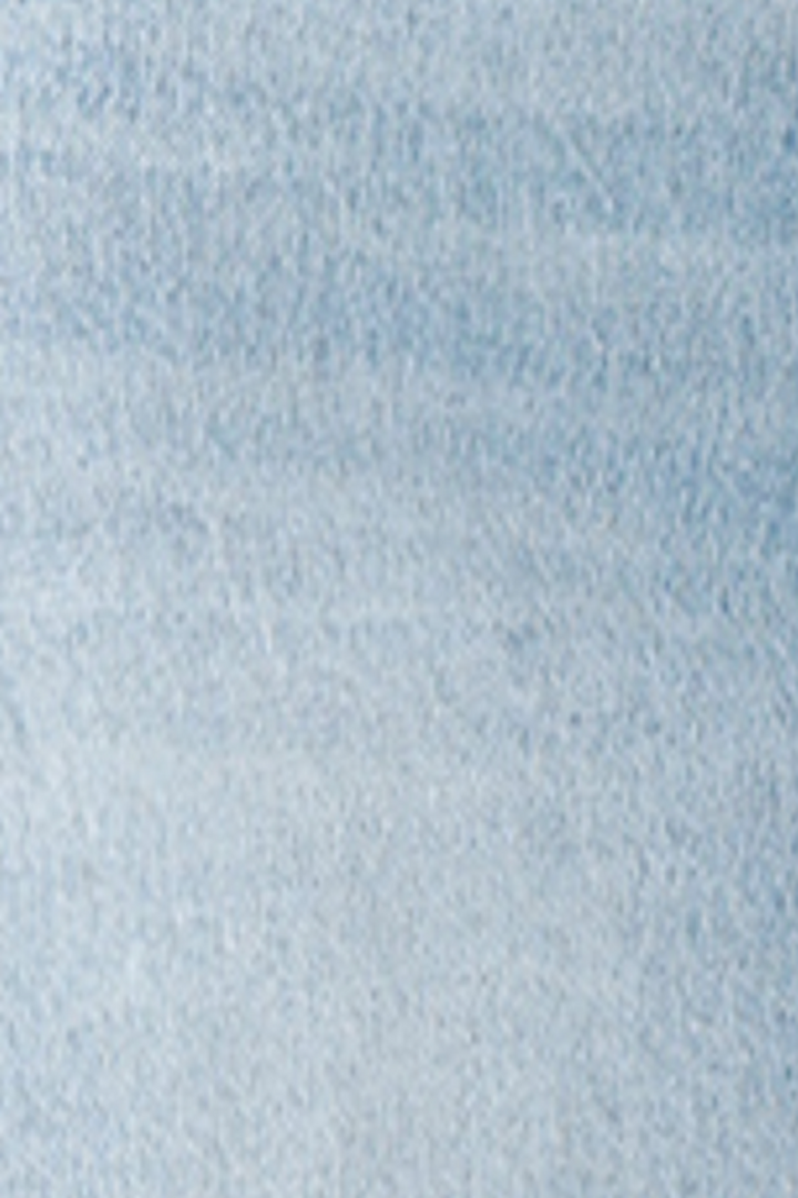 Vervet - Mid Rise Clean Cut Raw Hem Light Wash Denim Skirt in Elated