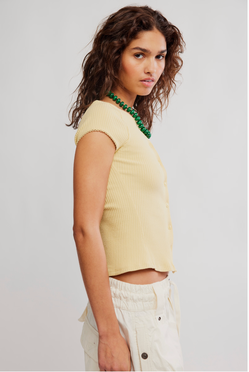 Free People - Most Wanted Cardi in Yellow