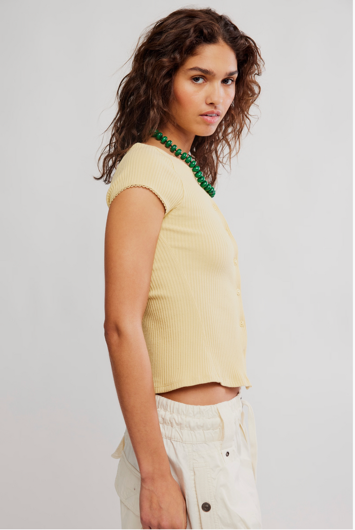 Free People - Most Wanted Cardi in Yellow