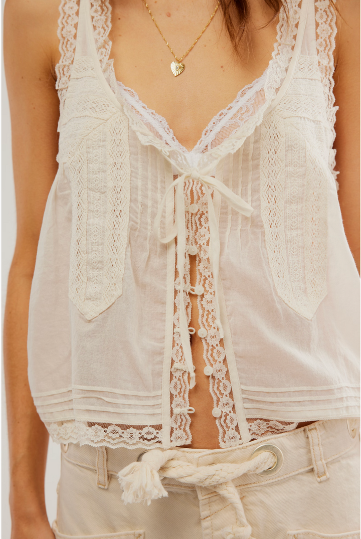 Free People - Forevermore Tank in Ivory