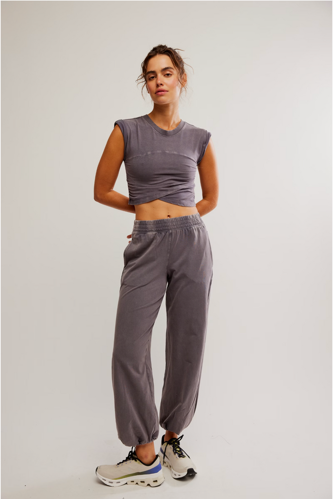 Free People Movement - Hot Shot Crossover Set in Gunmetal – Blue