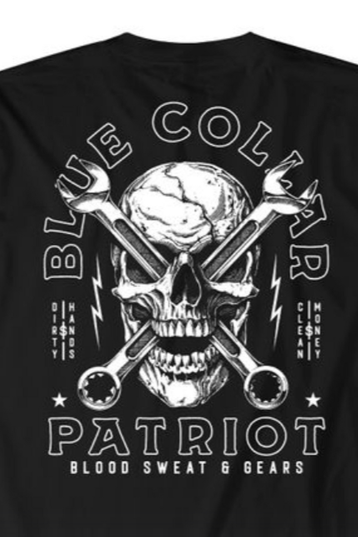 HOWITZER - Blue Collar Gears Short Sleeve Tee in Black