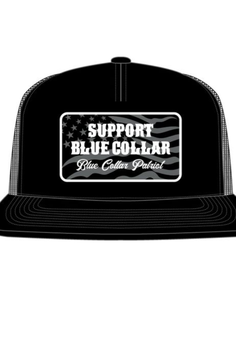 HOWITZER - Full Mass Flat Brim Hat in Black