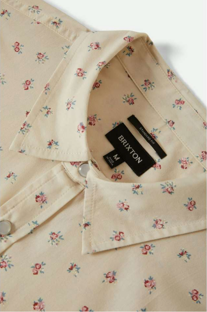 Brixton - Wayne Long Sleeve Shirt in Whitecap