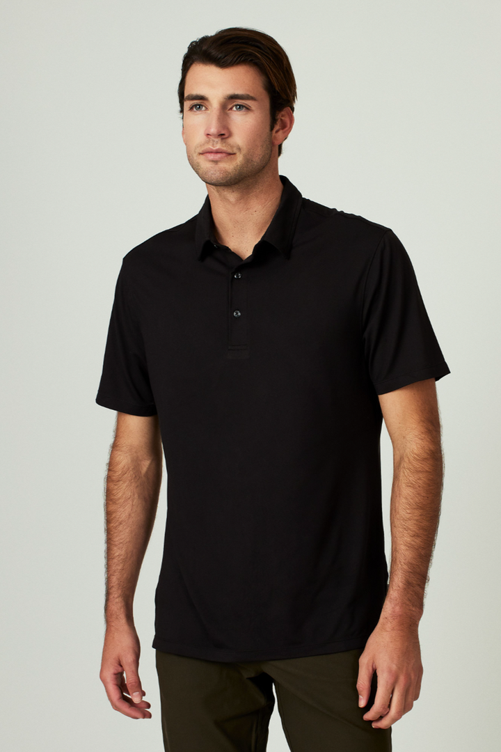 7DIAMONDS - Core Polo Short Sleeve in Black