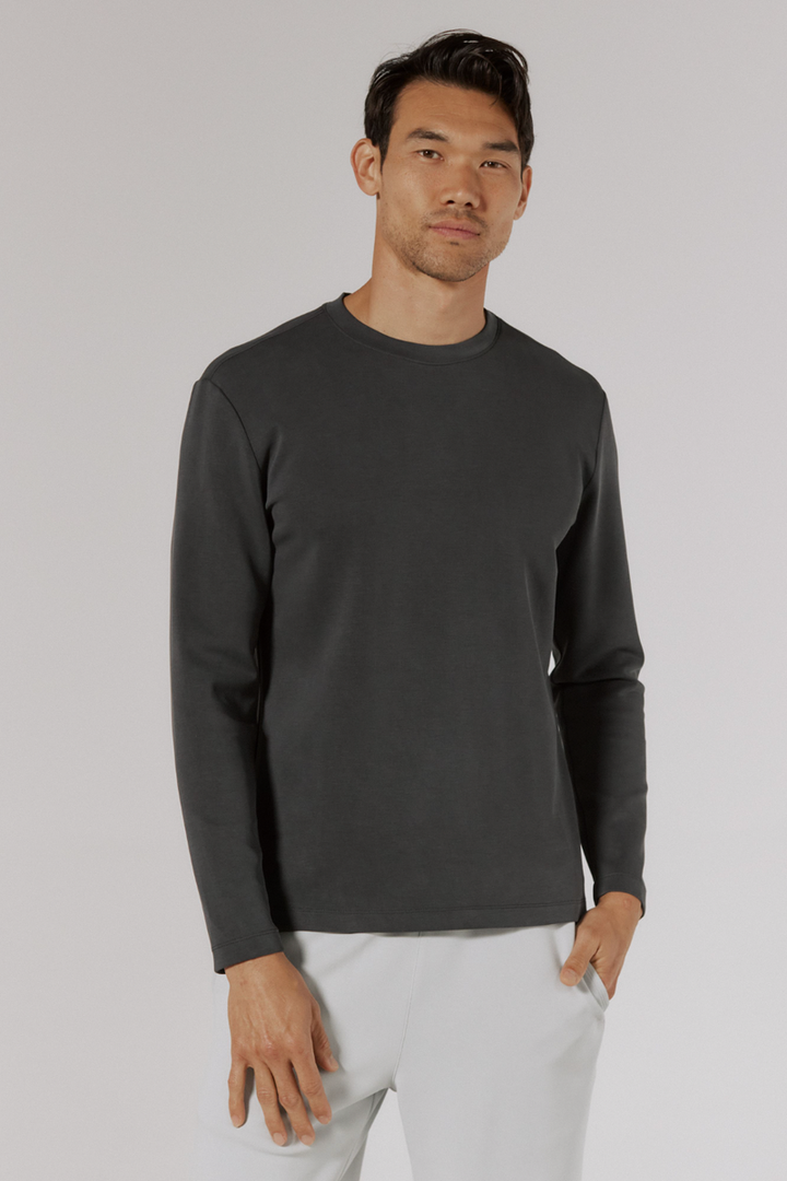 7DIAMONDS - Rev Tee Long Sleeve in Anthracite