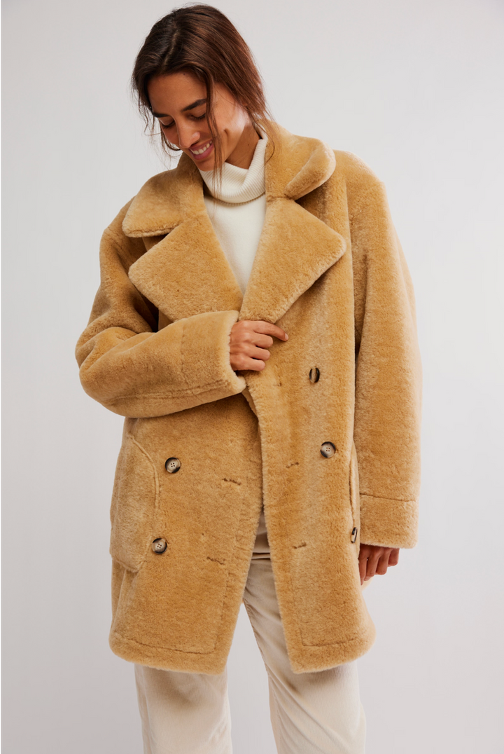 Free People - Mari Reversible in Tan Cream Combo