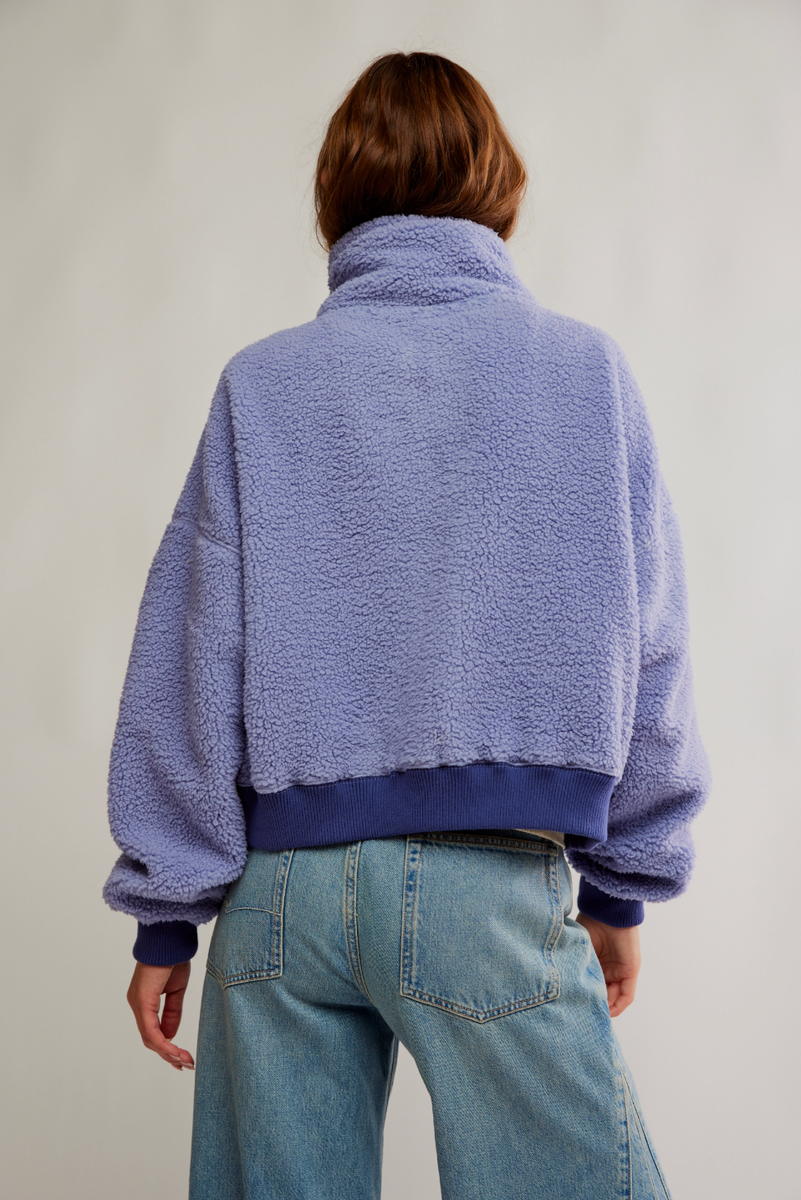 Free People - Alpine Sherpa Cardi in White Peri