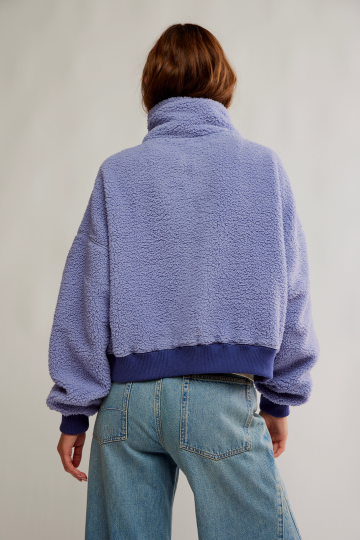 Free People - Alpine Sherpa Cardi in White Peri