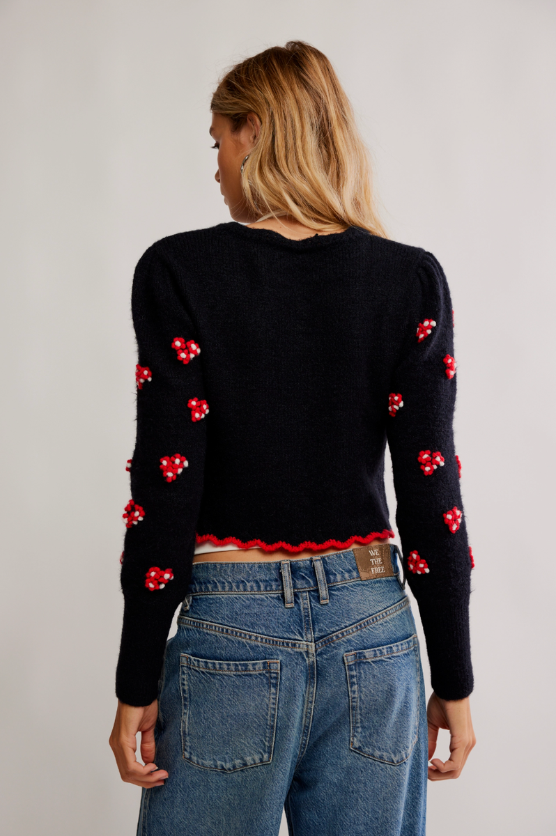 Free People - Nonna Sweater in Midnight Bloom Combo