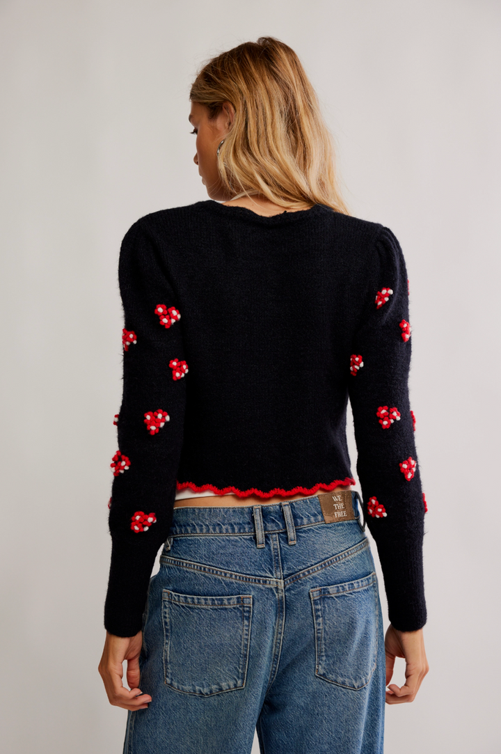 Free People - Nonna Sweater in Midnight Bloom Combo