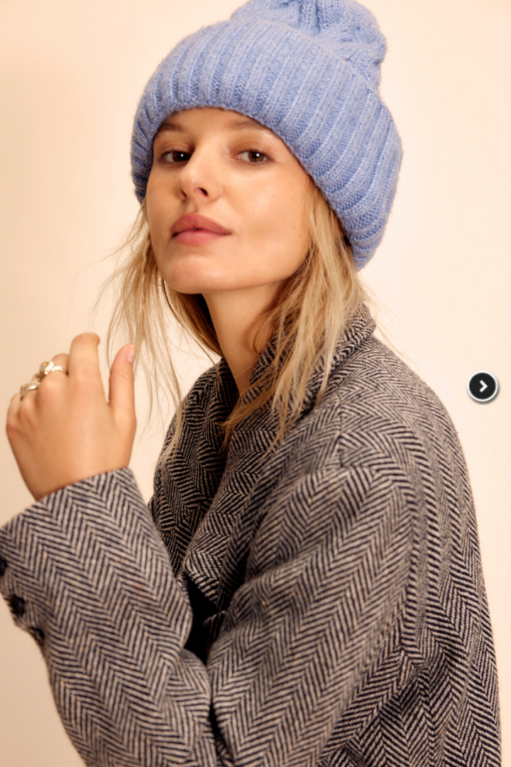 Free People - Coastline Beanie in Blue