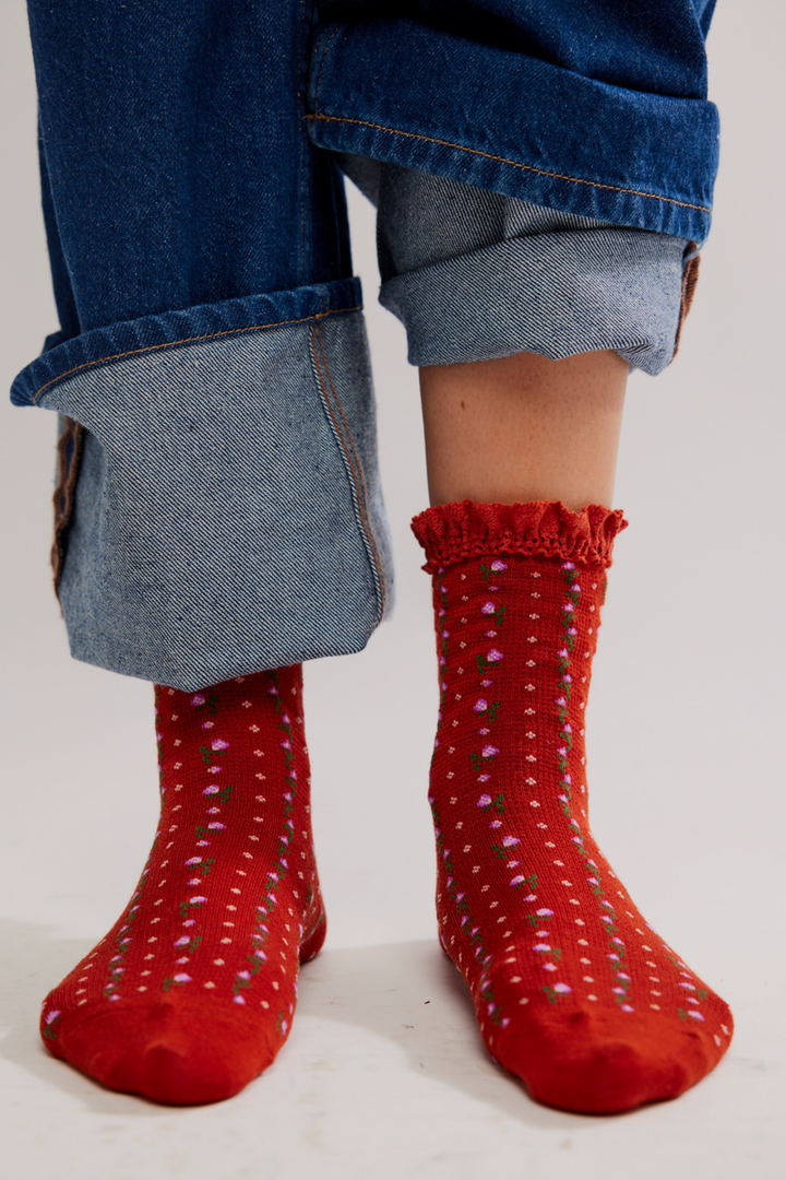 Free People - Ruffle Sock Pack in Merry and Bright