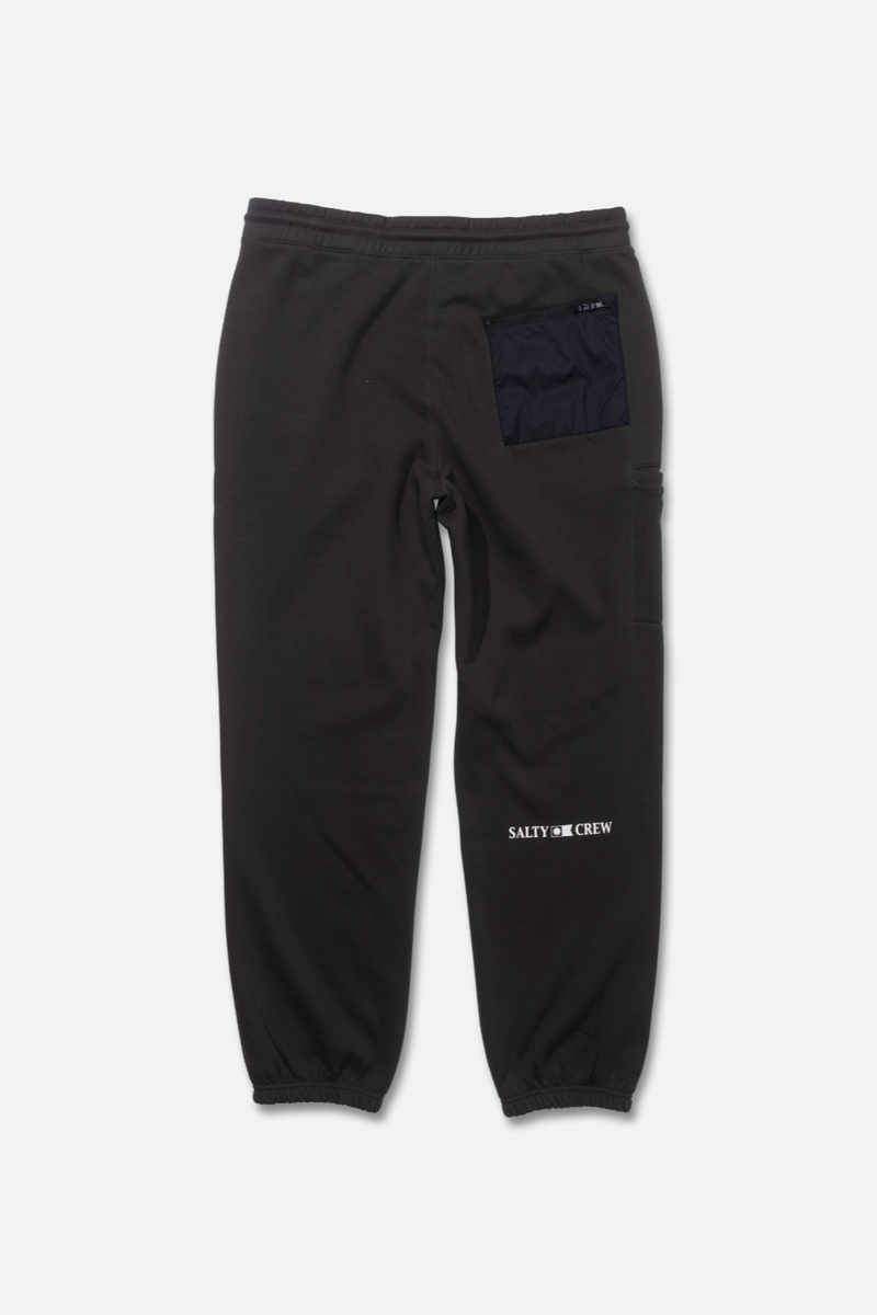 Salty Crew - Crewser Fleece Pants in Pirate Black