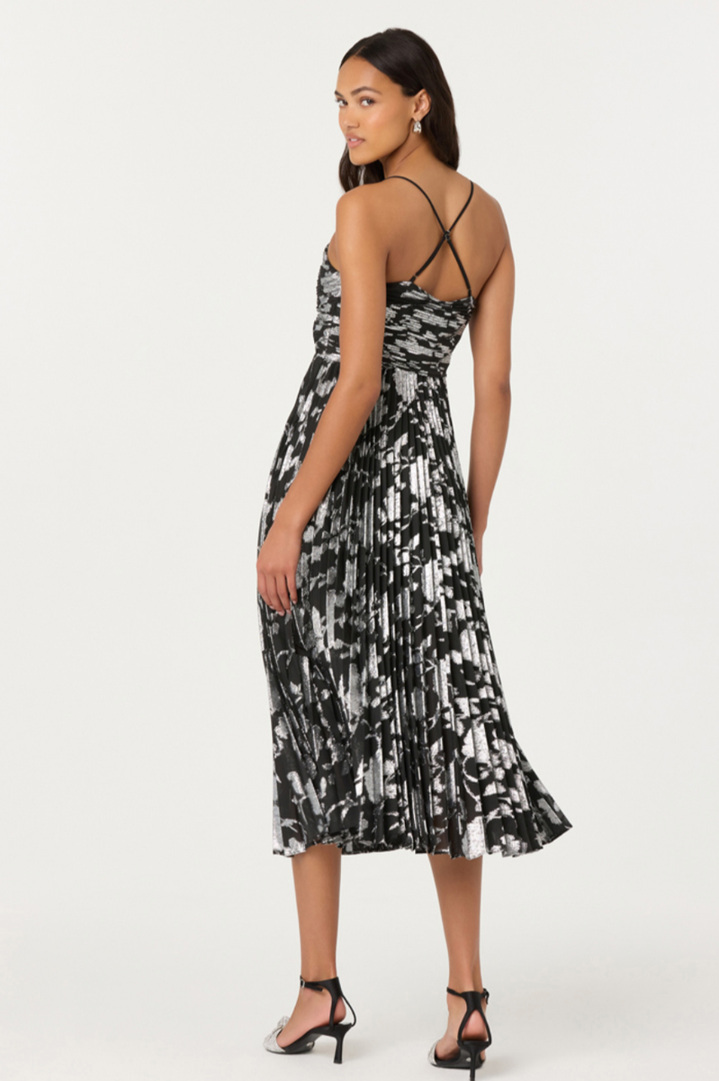 Astr - Saoirse Dress in Black Silver