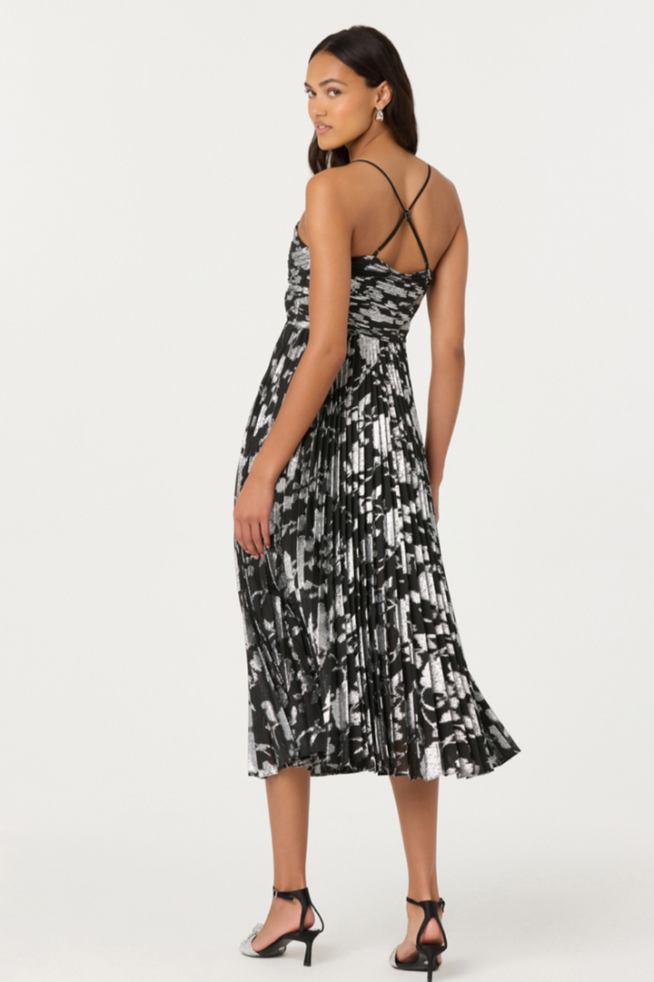 Astr - Saoirse Dress in Black Silver