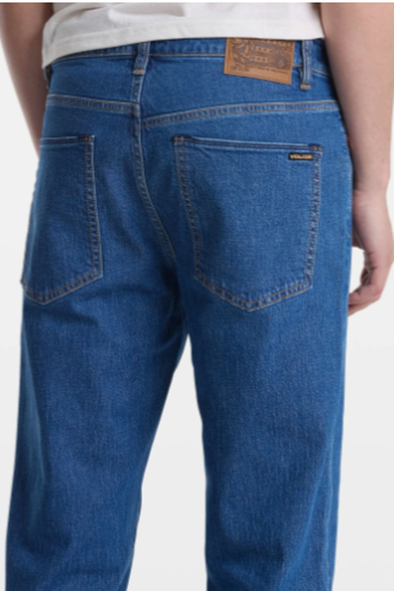 Volcom - Solver Modern Fit Jeans in Deep River Blues