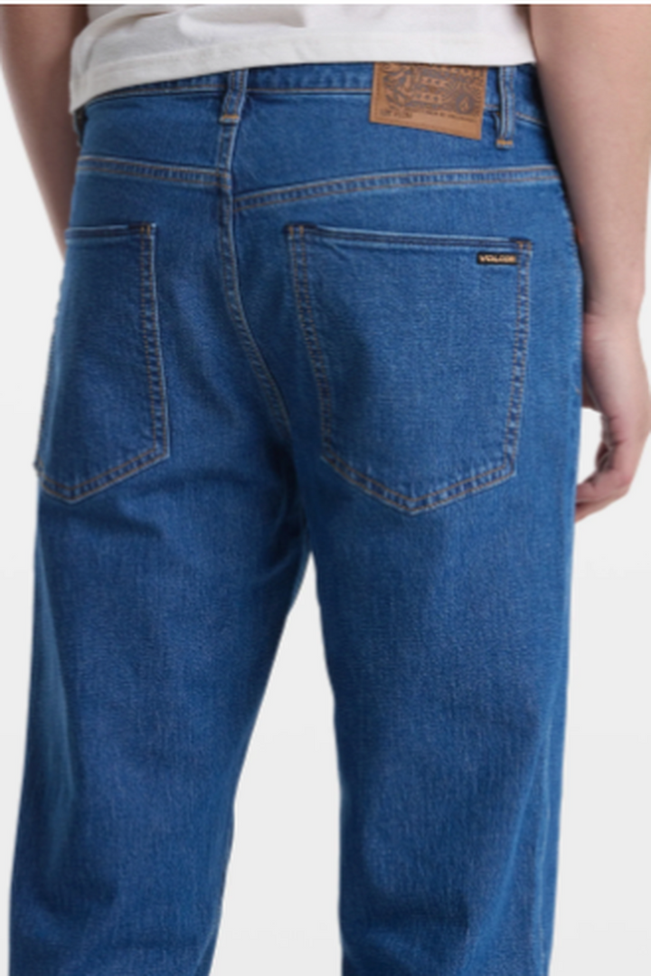 Volcom - Solver Modern Fit Jeans in Deep River Blues
