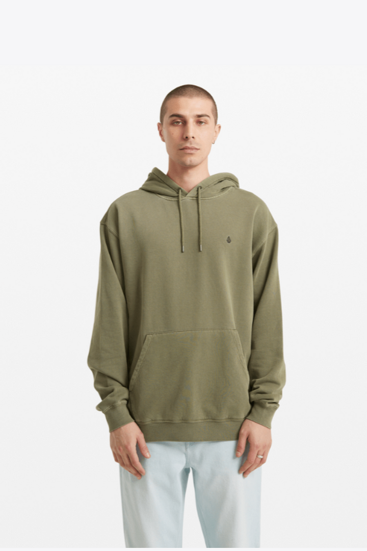 Volcom - Single Stone Hoodie in Dark Olive