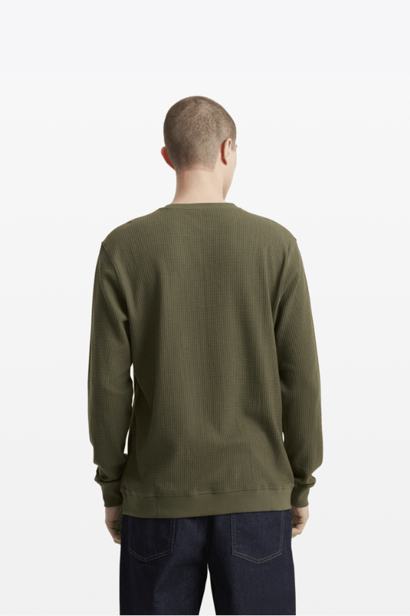 Volcom - Grindstone Crew Neck Long Sleeve Shirt in Brownstone
