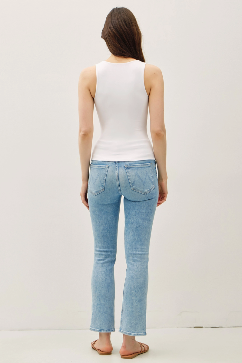 Be Cool - Soft Core Double Lined Basic Square Neck Tank