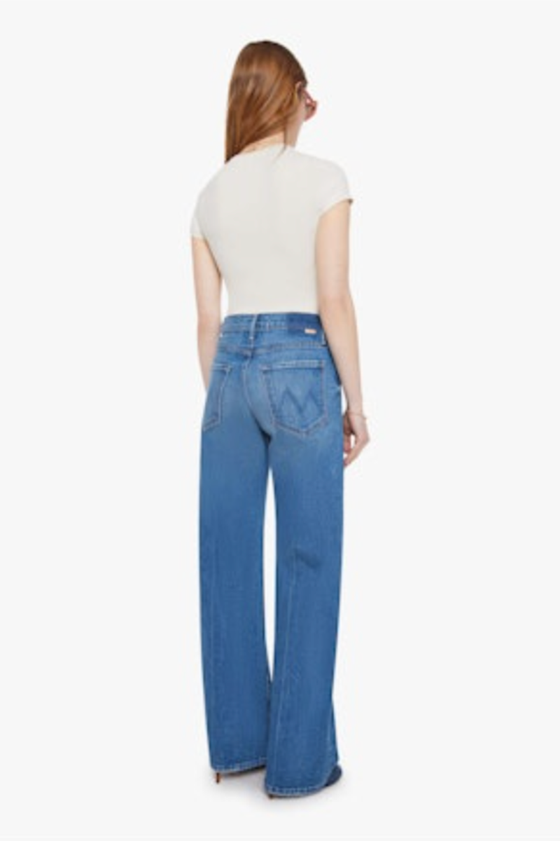 Mother Denim - The Mid Rise Lasso Sneak in Get Two Birds Stoned