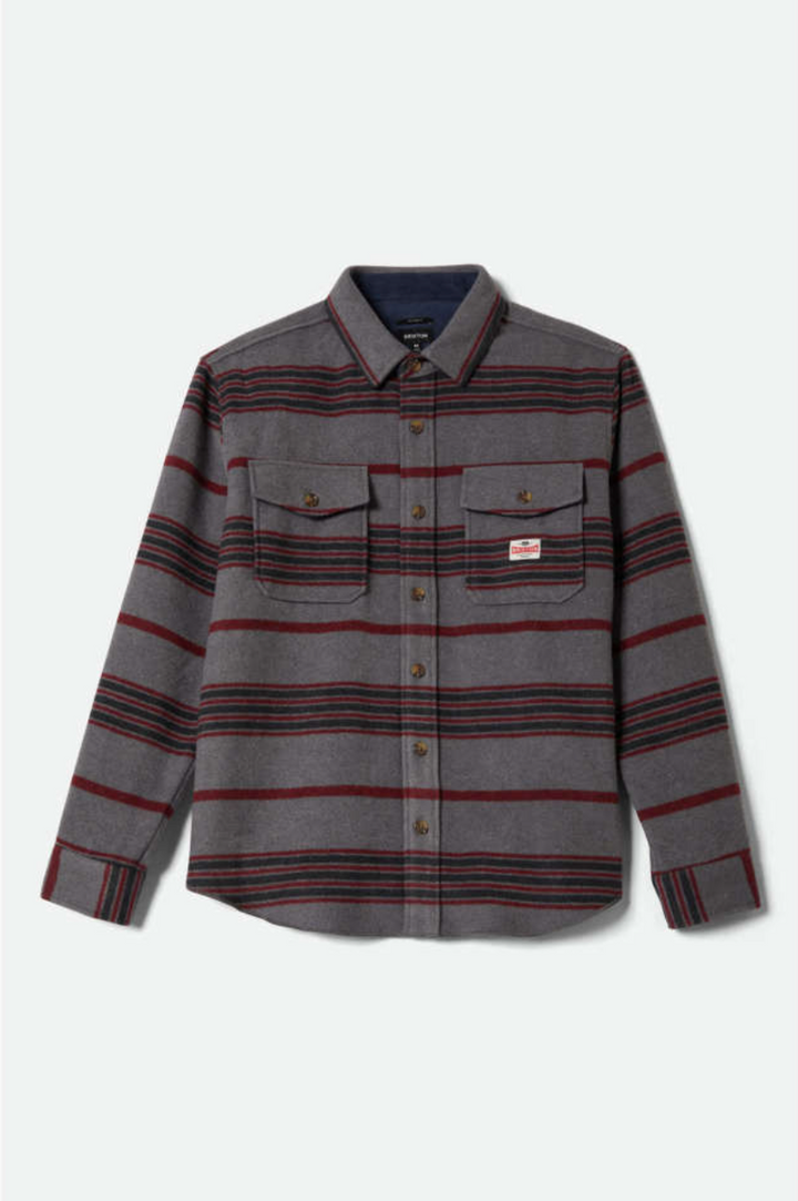 Brixton - The Field Corduroy Overshirt in Multi Blanket Stripe