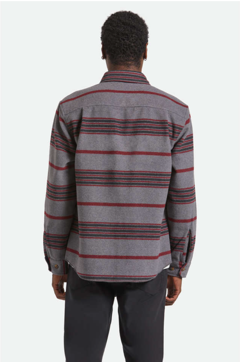 Brixton - The Field Corduroy Overshirt in Multi Blanket Stripe