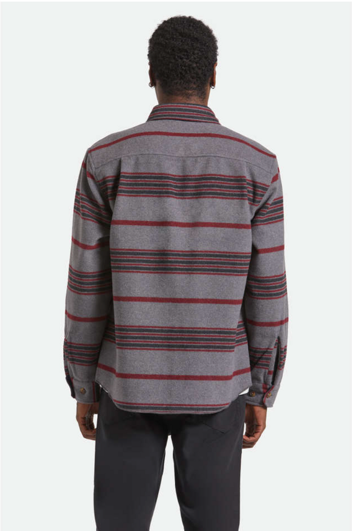 Brixton - The Field Corduroy Overshirt in Multi Blanket Stripe